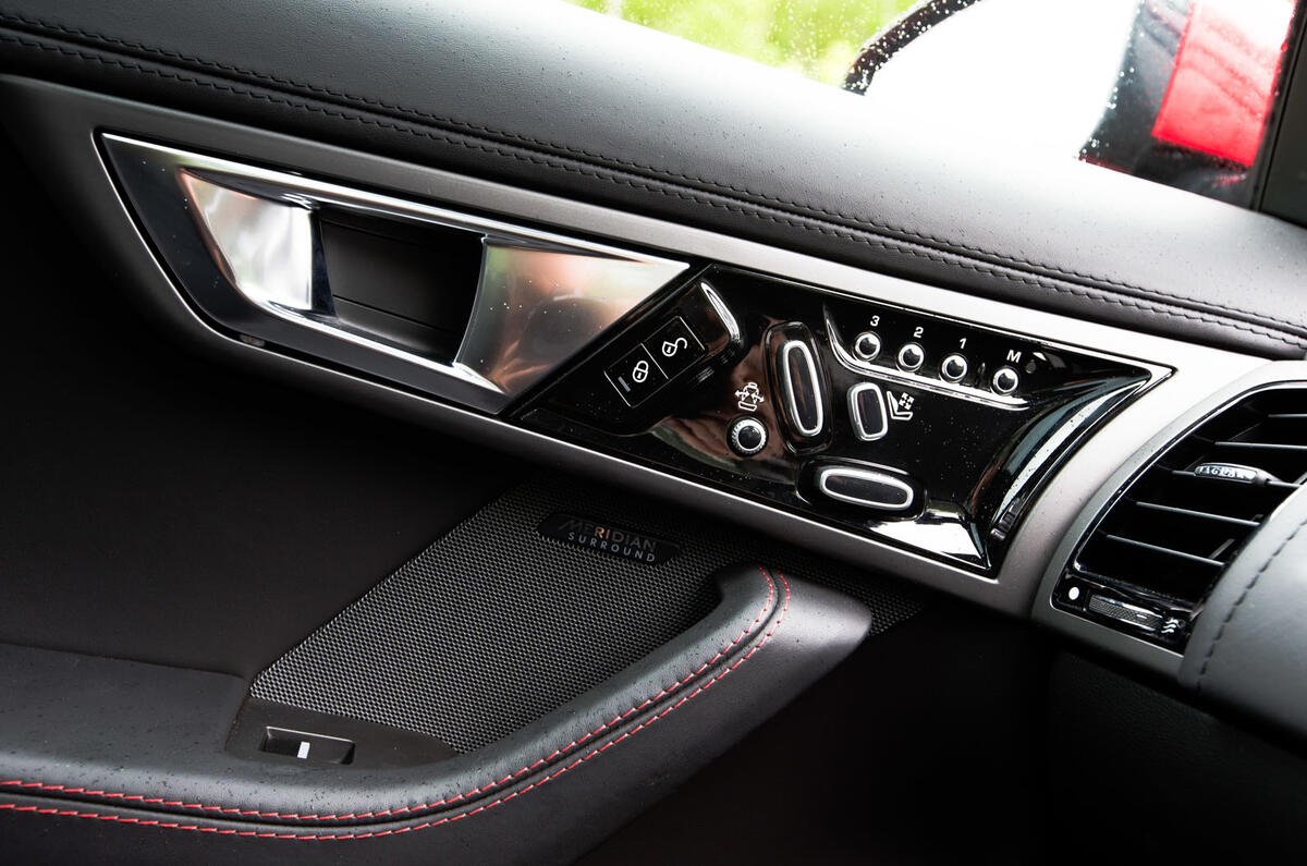 Jaguar F-Type door controls