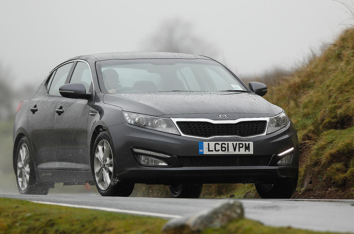 Kia Optima cornering