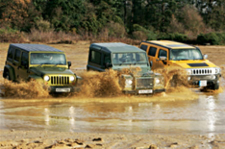 On video: Hummer vs Land Rover vs Jeep
