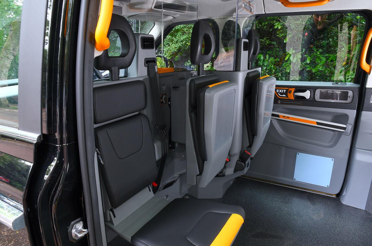 levc tx taxi review 2023 20 rear seats