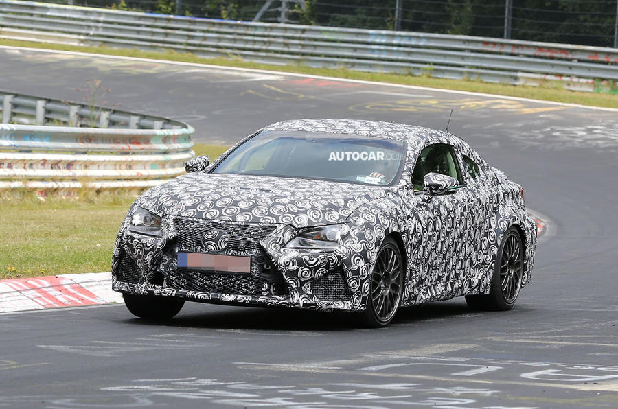 Lexus RC-F coupe spotted testing in Germany