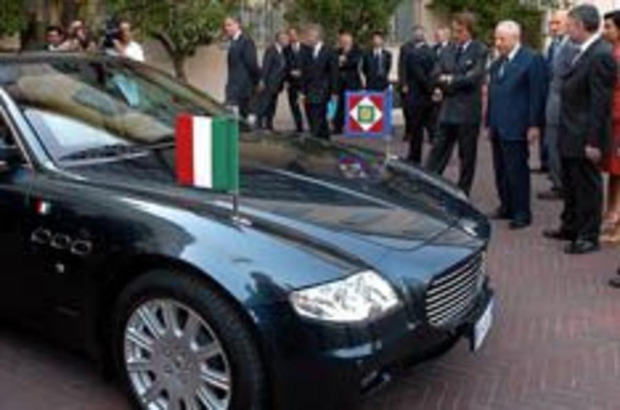 Italian Premier gets an armoured trident