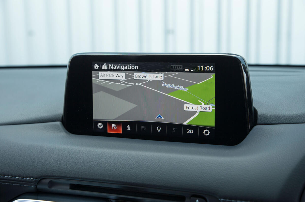 Mazda CX-5 sat nav system