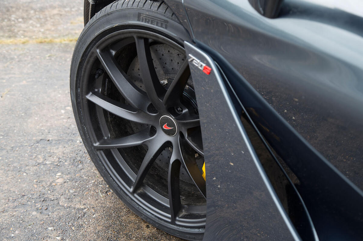 McLaren 720S black alloy wheels