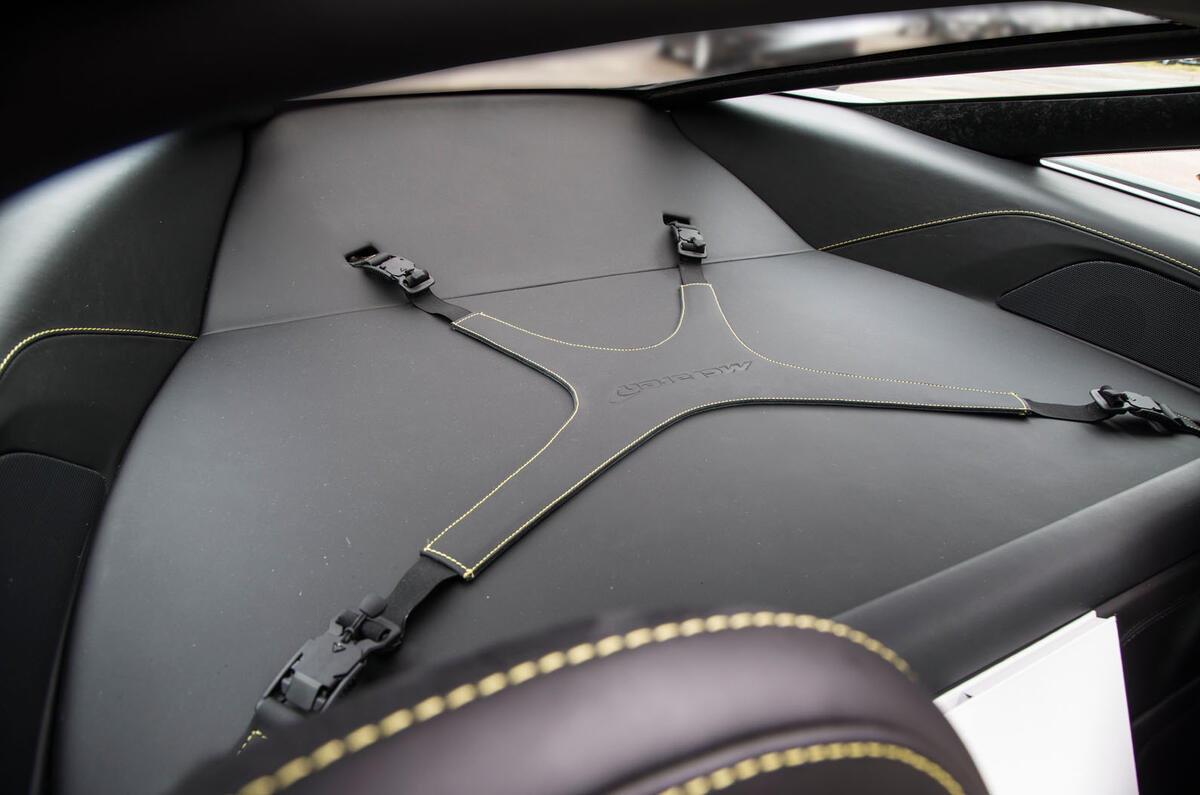 McLaren 720S rear luggage space