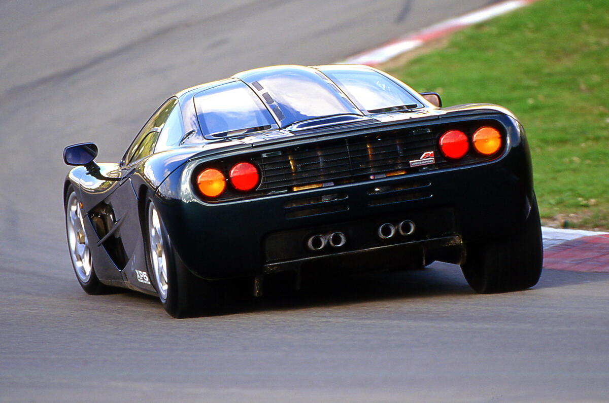 McLaren F1 rear hard cornering