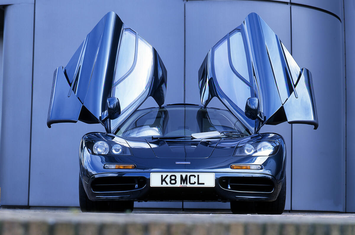 McLaren F1 dihedral doors open