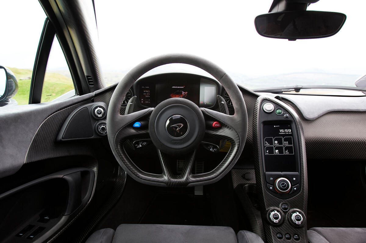 McLaren P1 steering wheel
