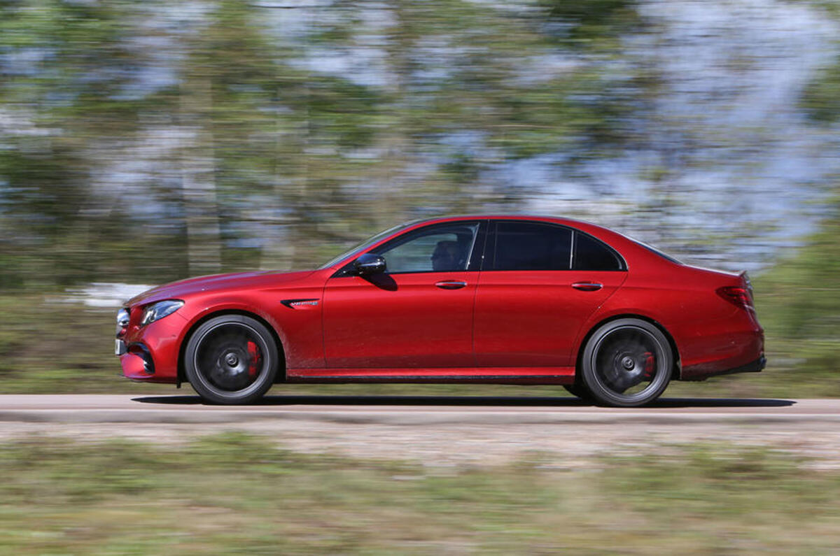 Mercedes-AMG E 63 on the road