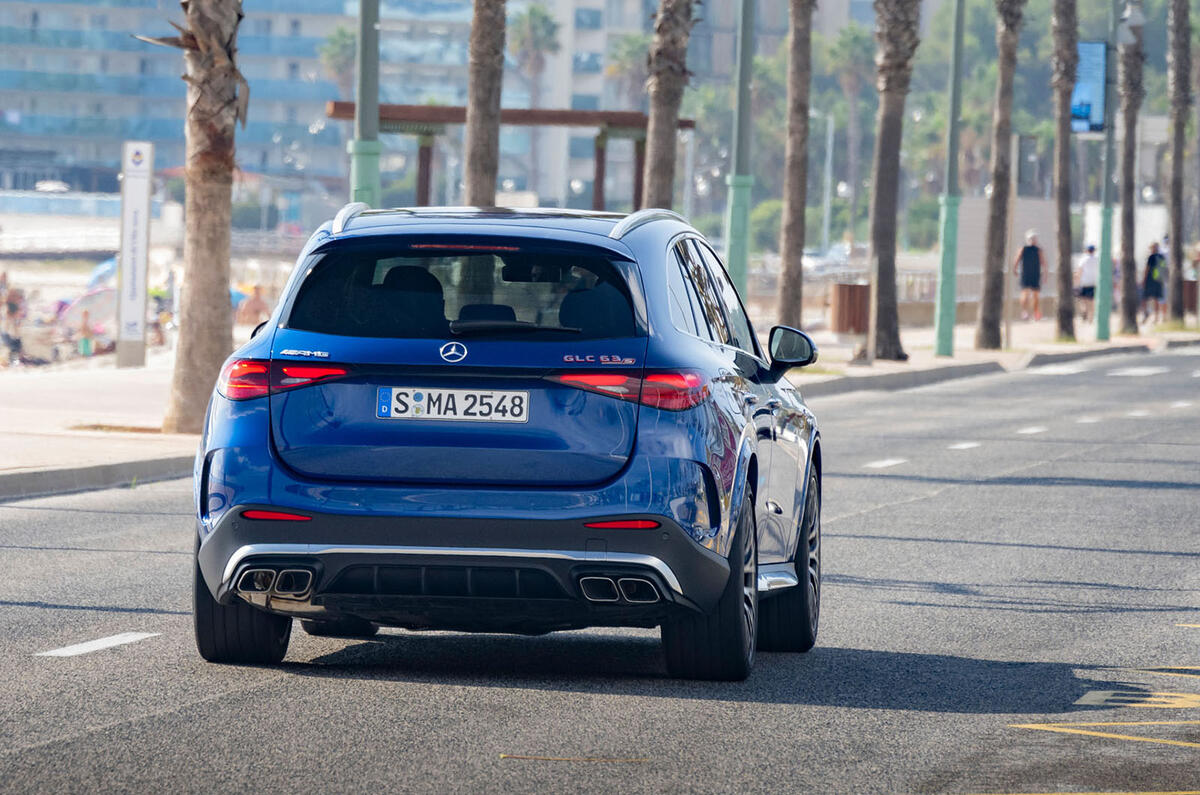 mercedes amg glc63 s review 2023 006 panning rear