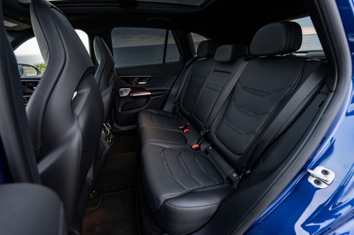 mercedes amg glc63 s review 2023 021 rear seats