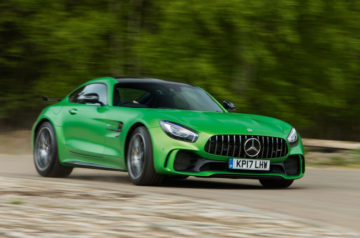 Mercedes-AMG GT R hard cornering