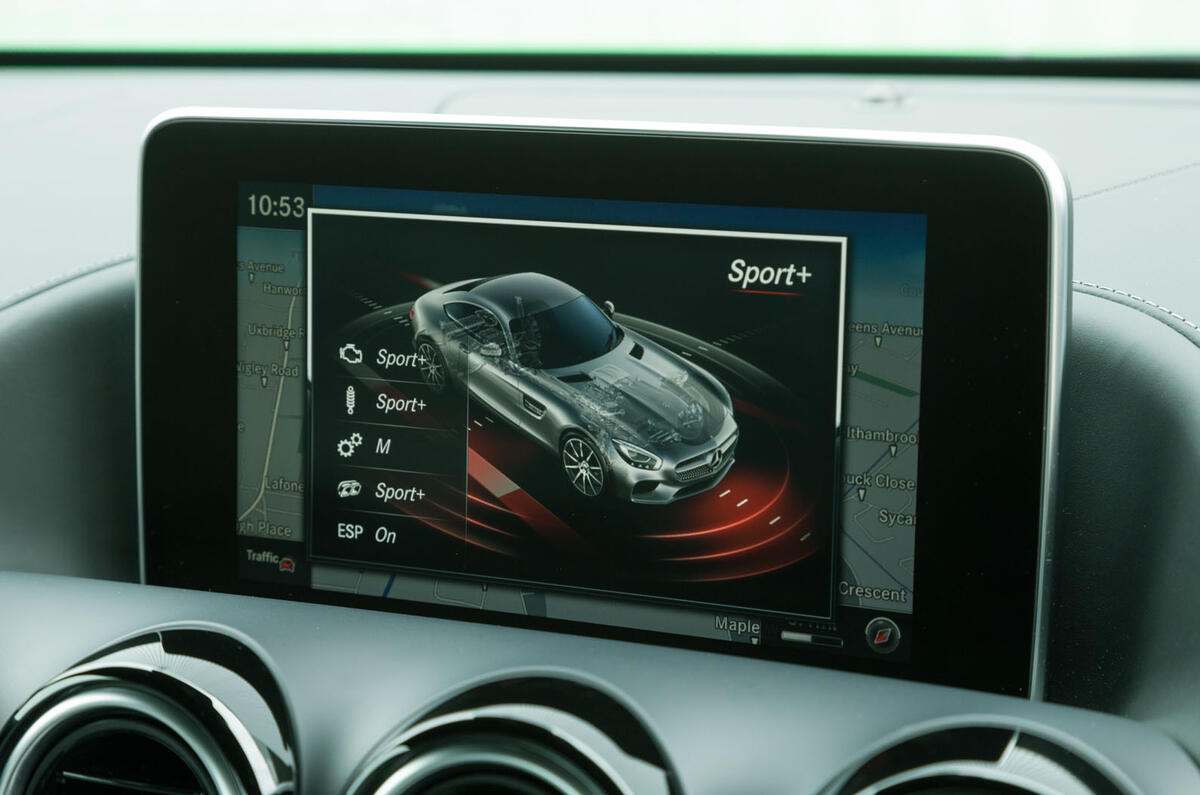 Mercedes-AMG GT R infotainment system