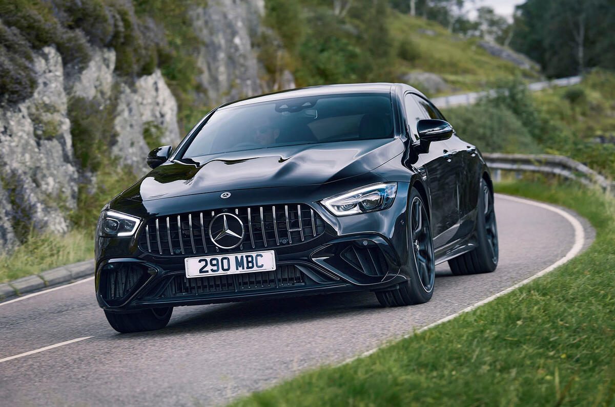 mercedes amg gt63s performance 4 door 01 cornering front