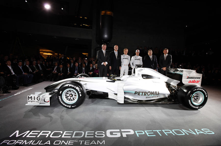 Mercedes GP shows F1 livery