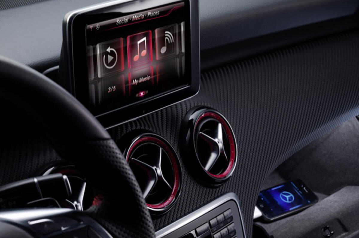 Mercedes A-class – first interior pics