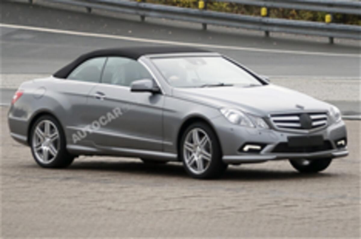 Mercedes E-class cabrio spied