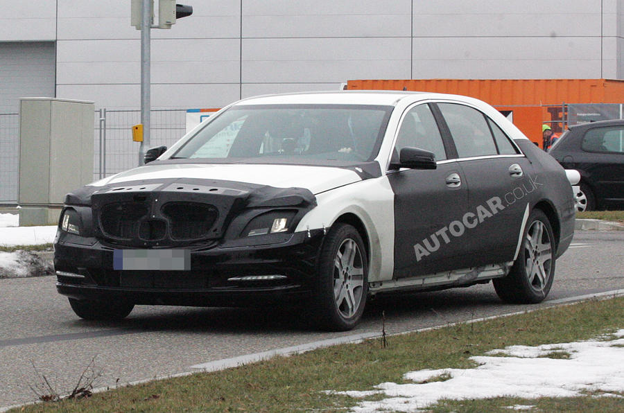 New Mercedes S-class spied