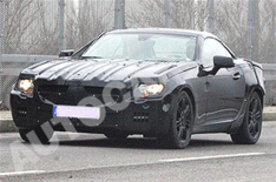 New Mercedes SLK spied