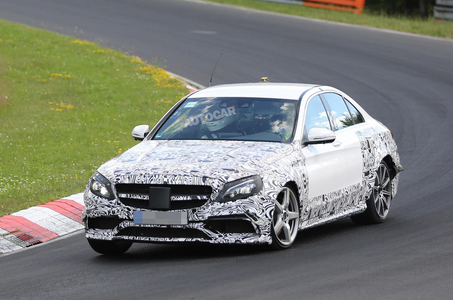 Mercedes starts early testing on new C63 AMG coupe