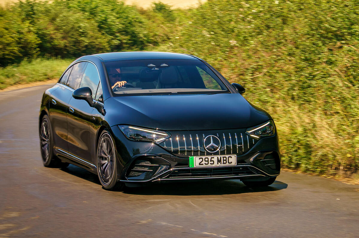 mercedes eqe 53 review 2023 04 cornering front