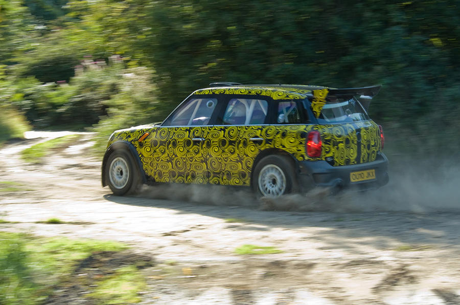 Mini Countryman WRC in action