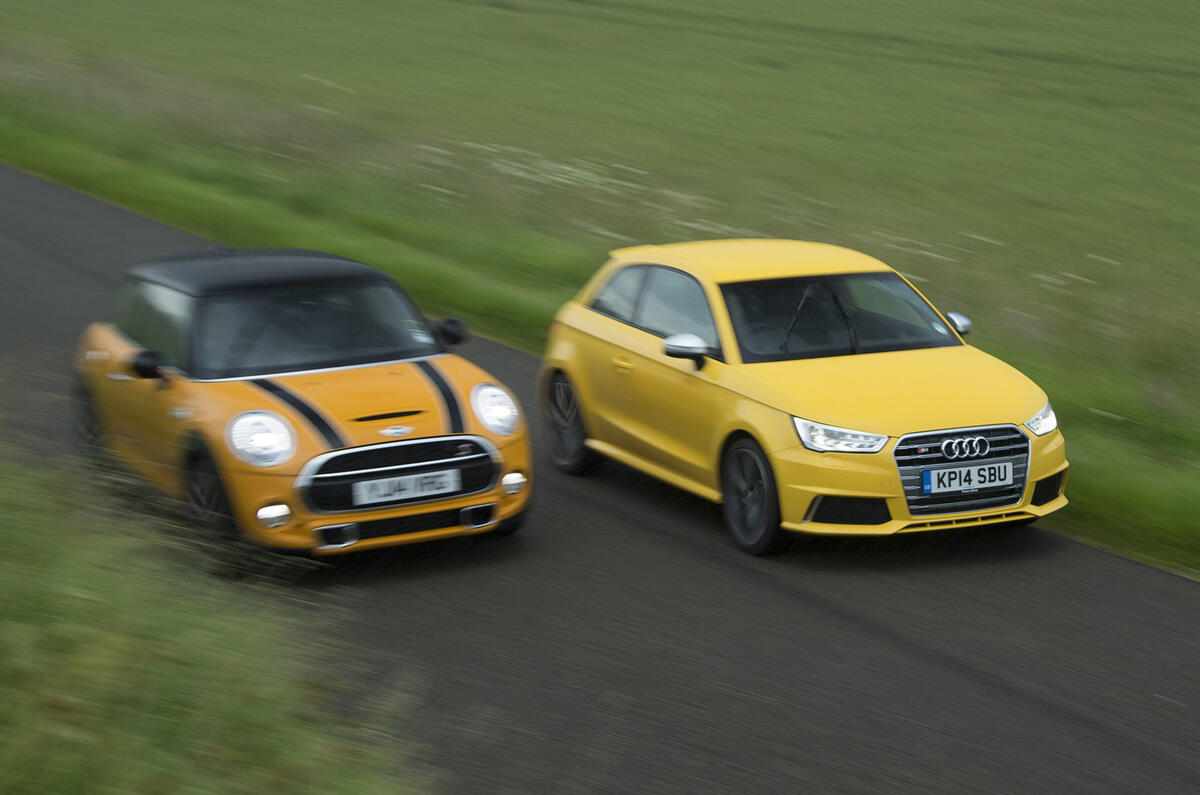 Hot Hatch Special Audi S1 Versus Mini Cooper S Autocar