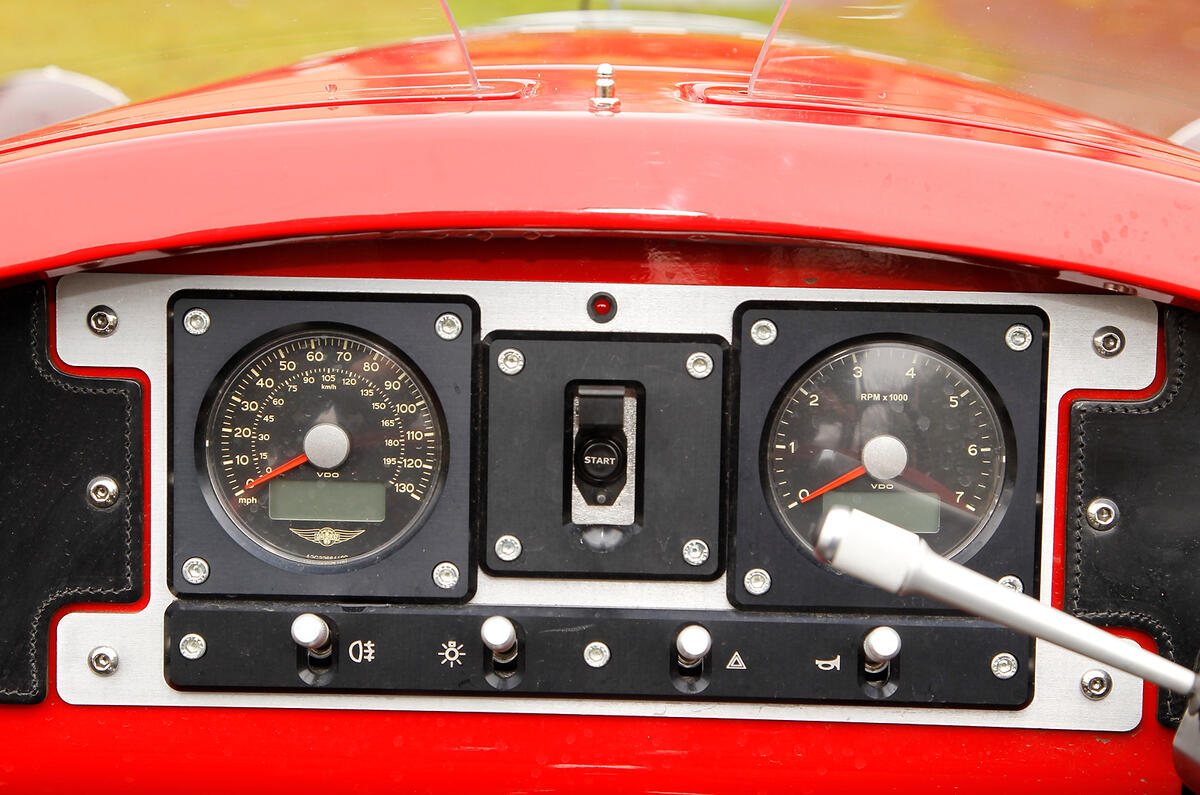 Morgan 3 Wheeler instrument cluster