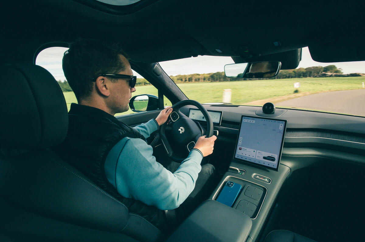 Nio EL8 review Mark Tisshaw driving shot