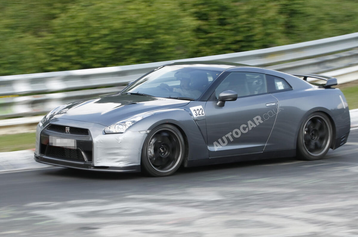 Facelifted Nissan GT-R spied