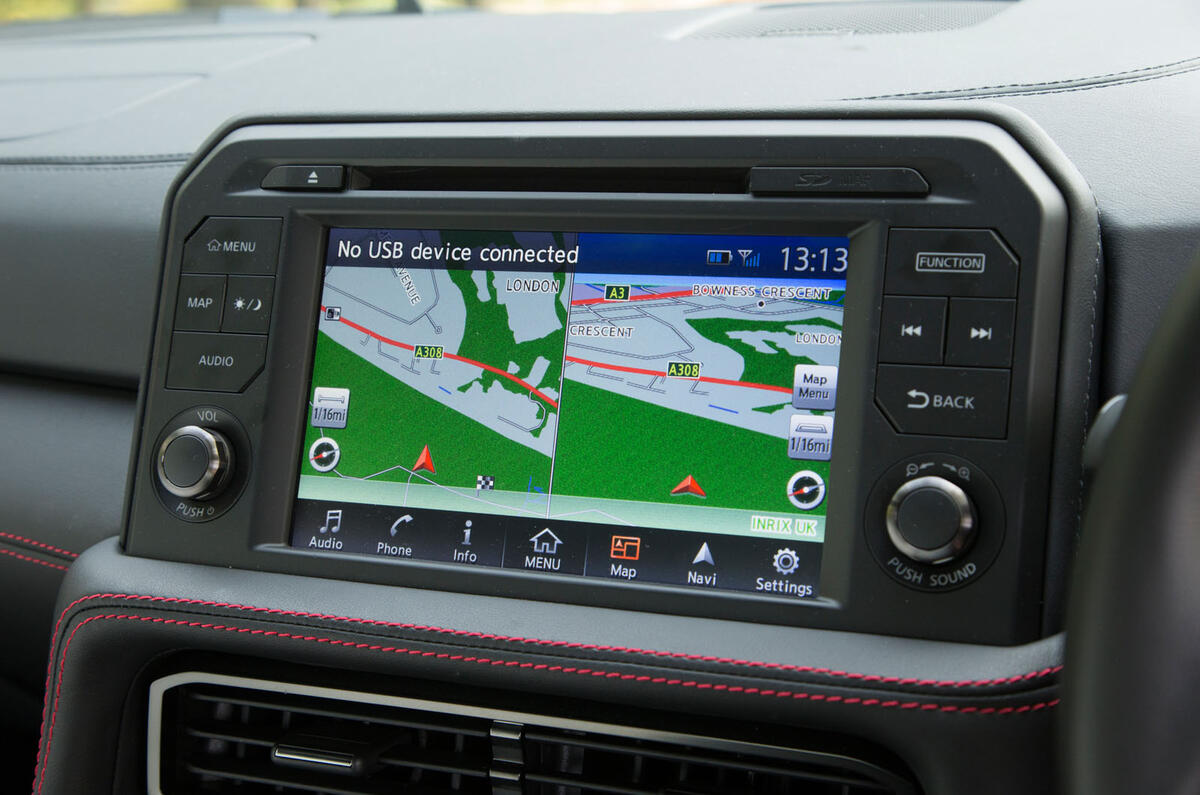 Nissan GT-R infotainment system