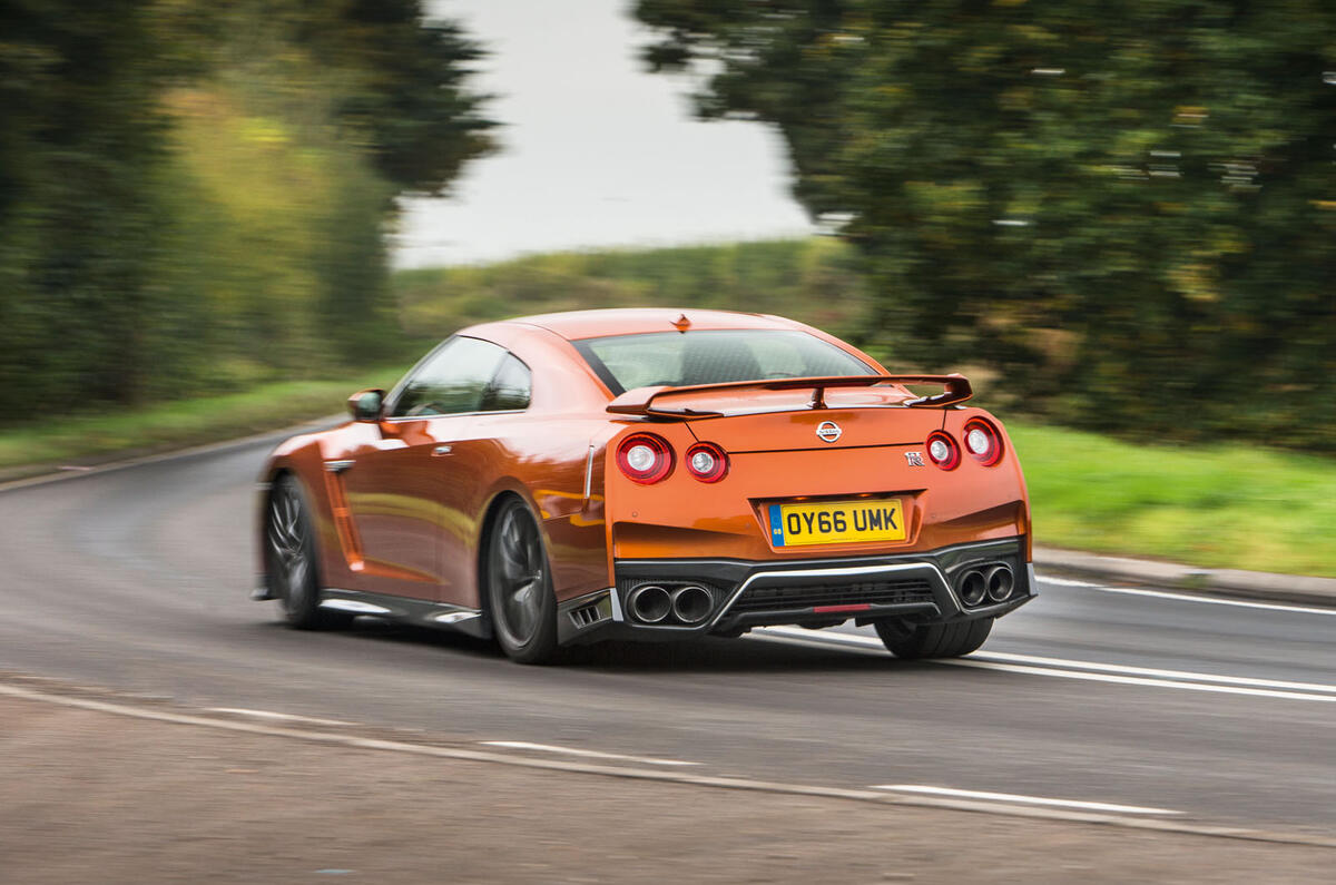 Nissan GT-R rear cornering