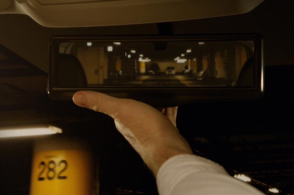 Nissan reveals clever LED rearview mirror tech Autocar