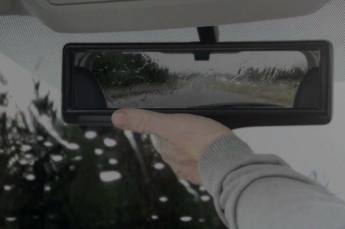 Nissan reveals clever LED rearview mirror tech Autocar