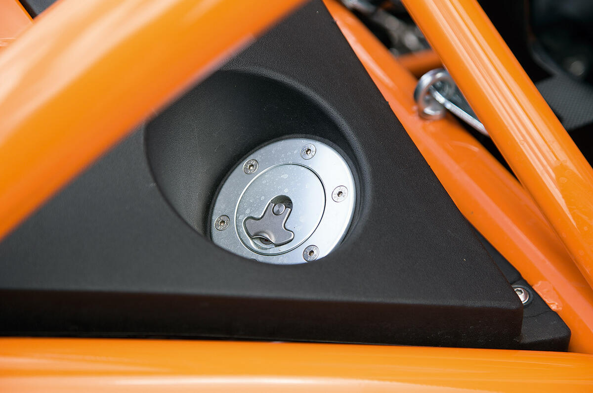 Fuel cap on Ariel Nomad