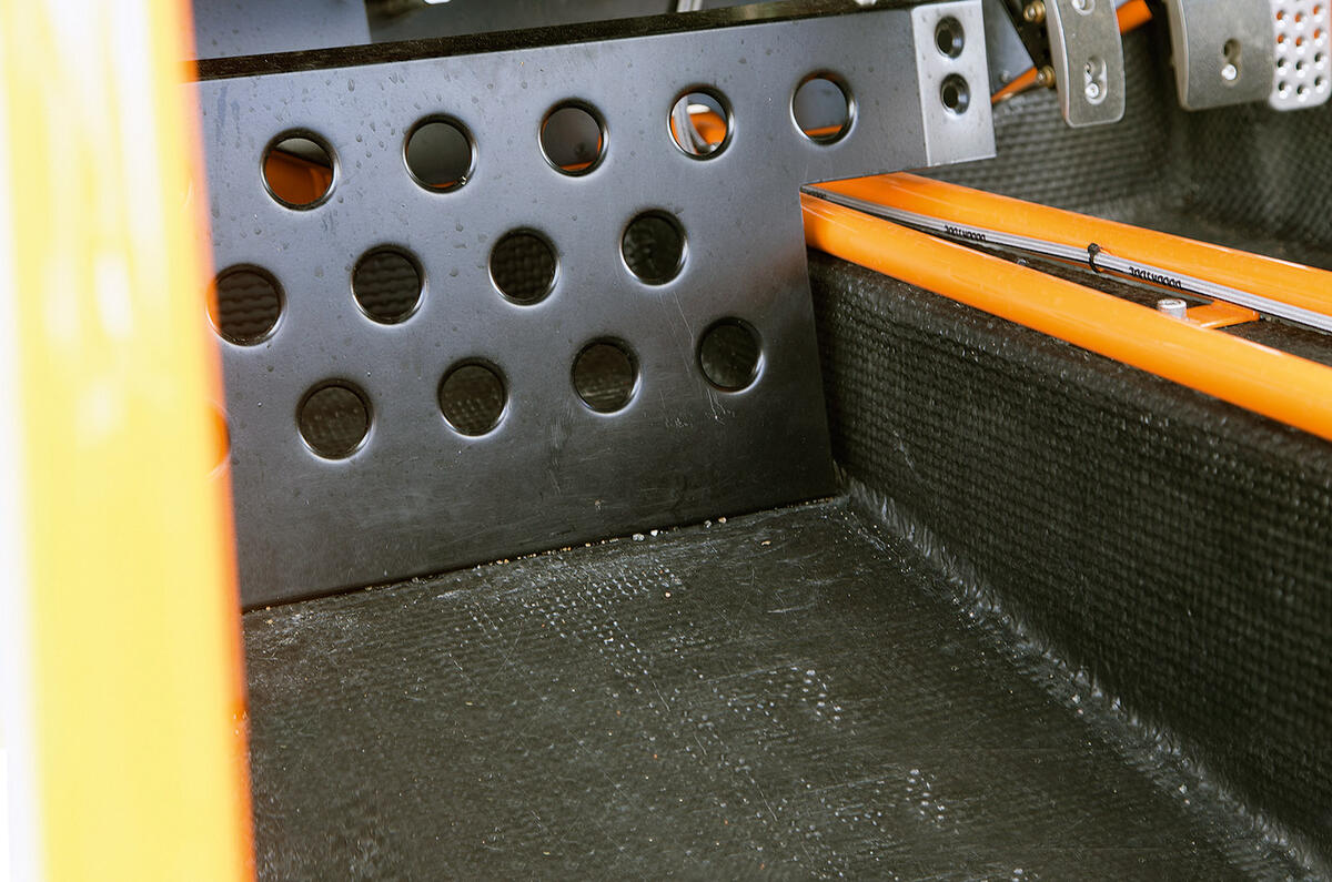 The footwell in the Ariel Nomad