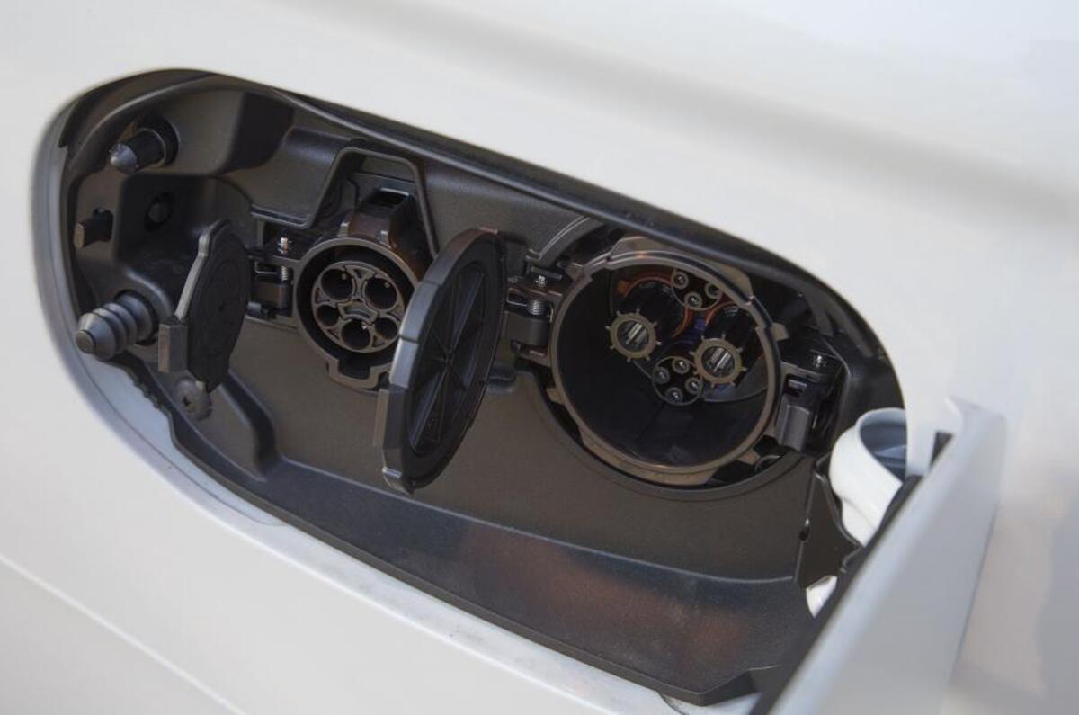 Mitsubishi Outlander PHEV charging port