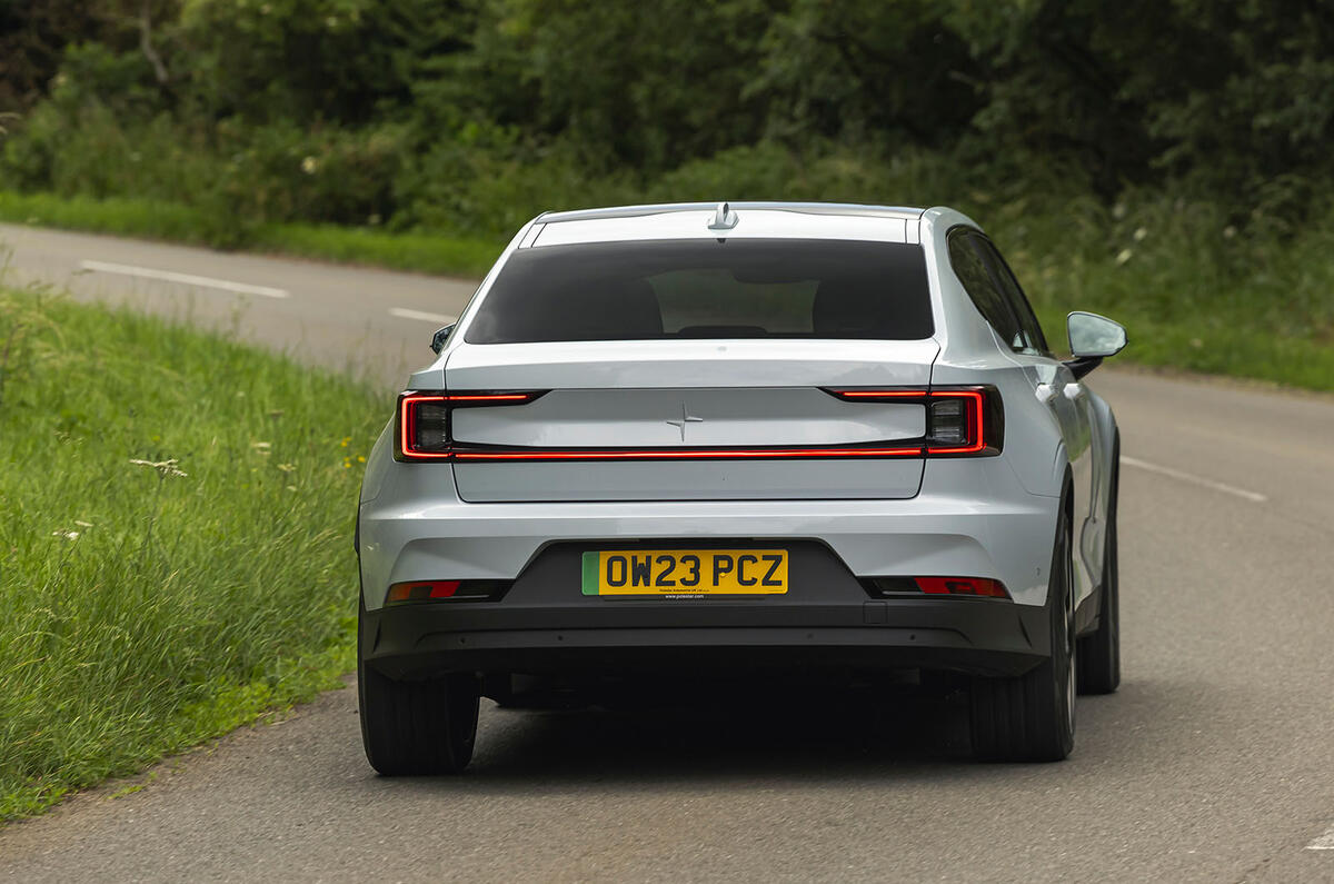 polestar 2 review my2024 05 cornering rear