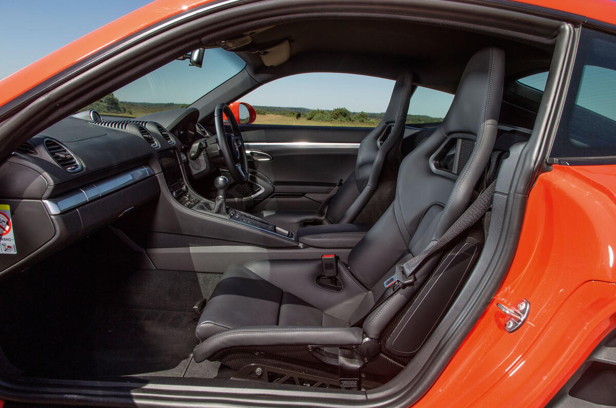 Porsche 718 Cayman front seats
