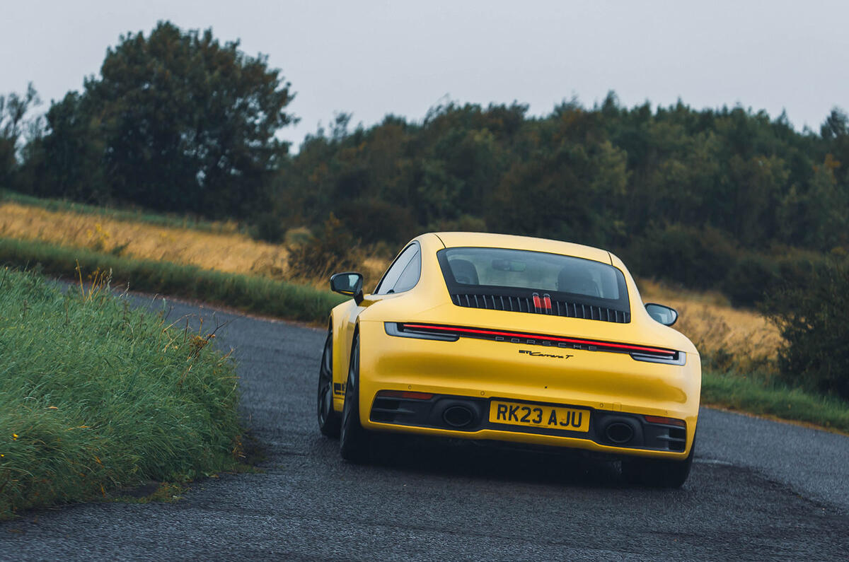 porsche 911 carerra t review 2023 07 rear dynamic