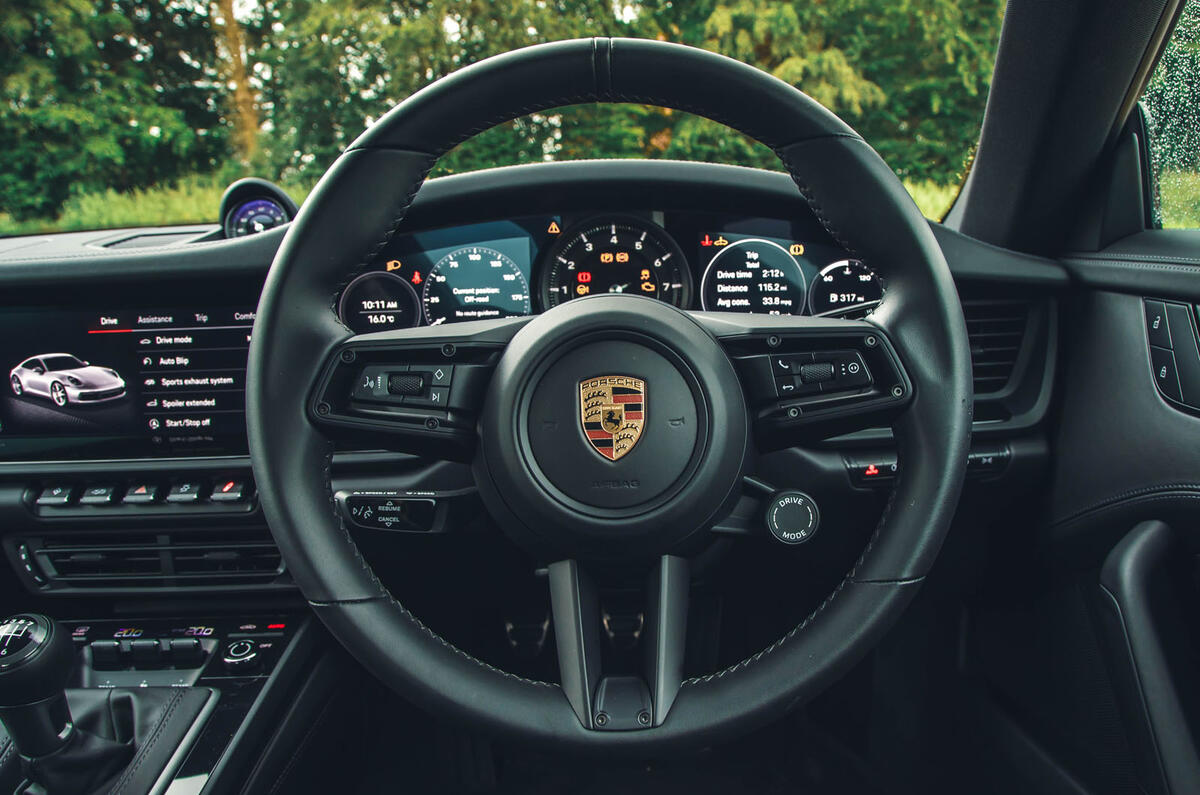 porsche 911 carerra t review 2023 13 steering wheel