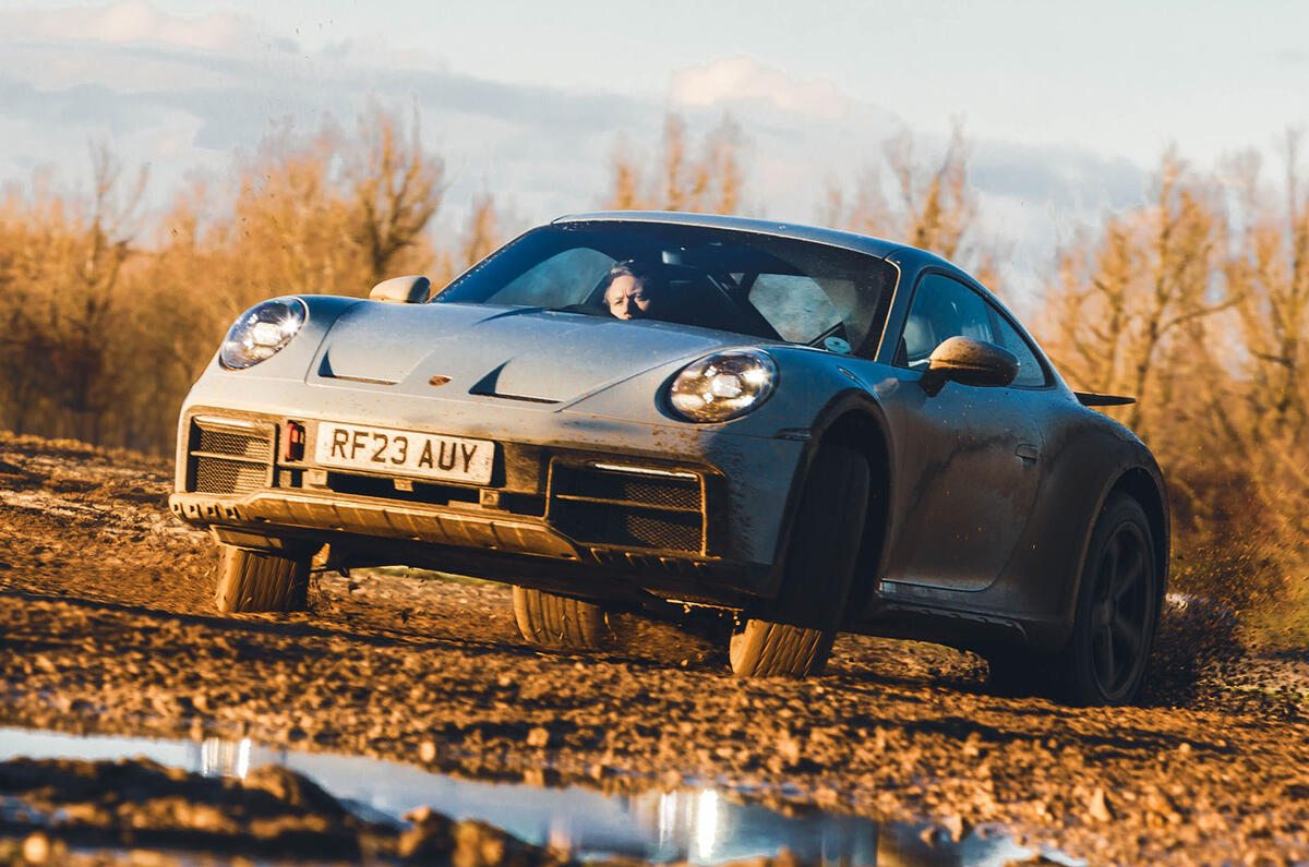 porsche 911 dakar review 2024 01 cornering front