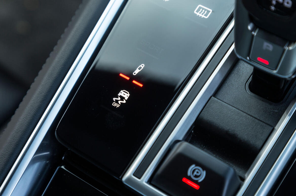 Porsche Panamera adaptive suspension controls
