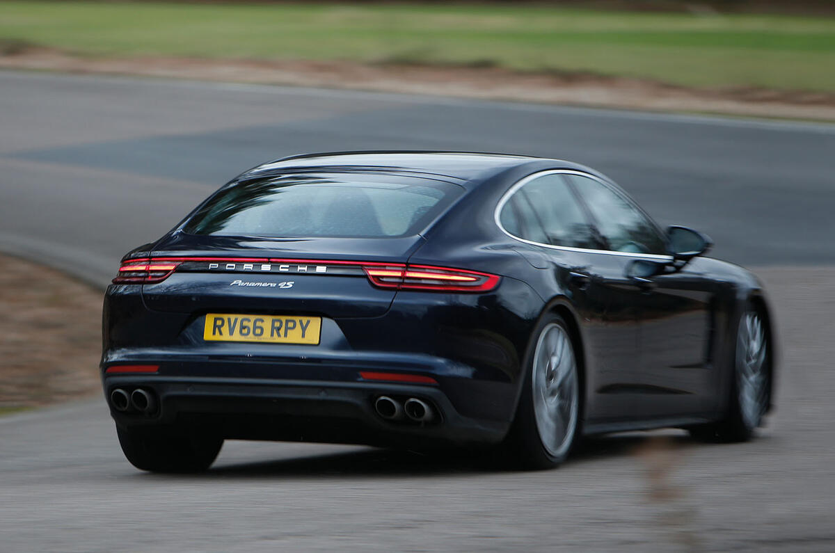 Porsche Panamera rear cornering