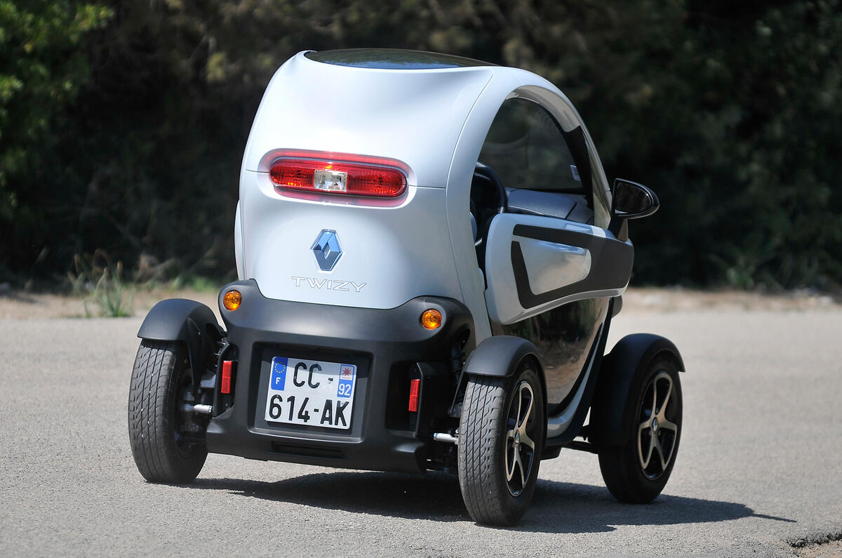 Renault Twizy rear cornering