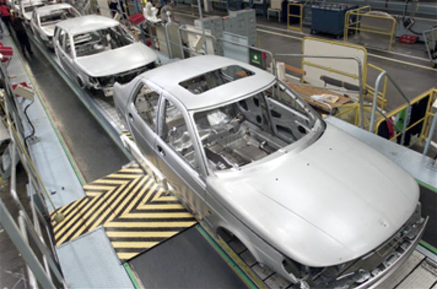 Saab production halted again