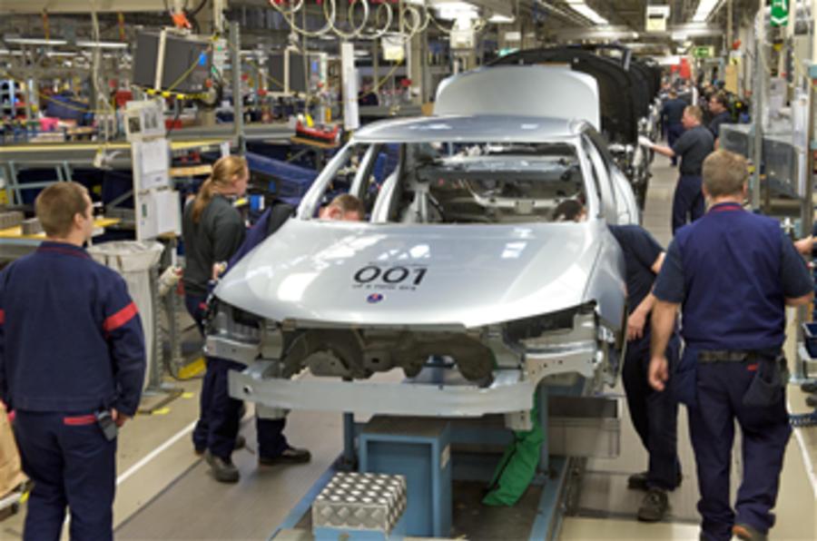 Saab production won't restart