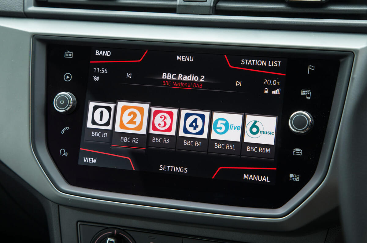 Seat Ibiza DAB radio system