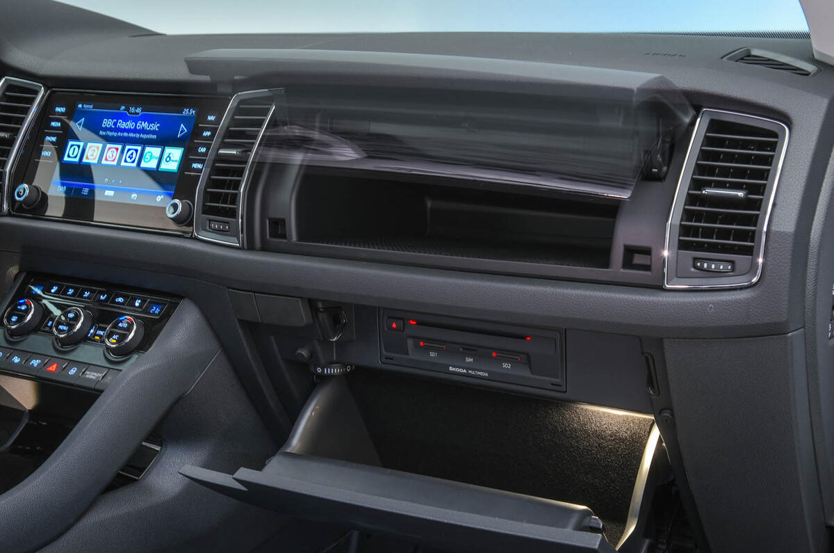 Skoda Kodiaq gloveboxes