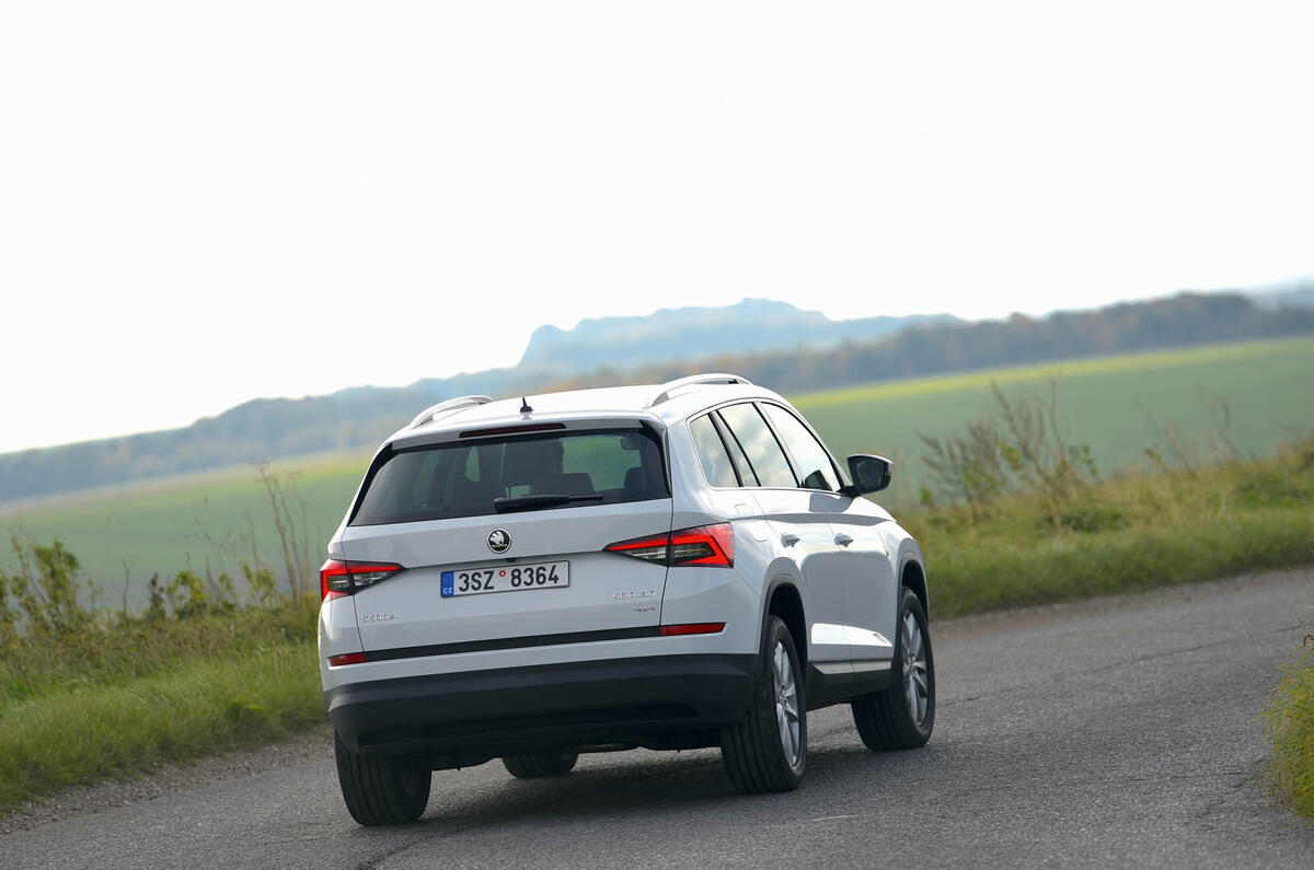 Skoda Kodiaq rear cornering